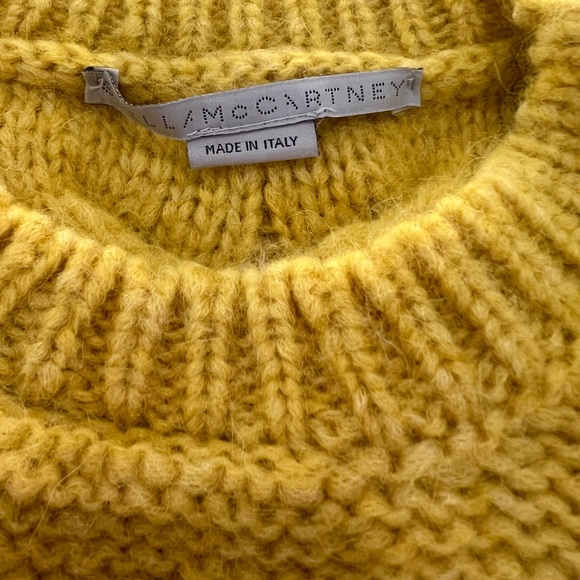 Stella McCartney yellow cable knit crewneck sweater - Picture 8 of 8